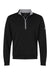 Adidas A2002 Mens 1/4 Zip Sweatshirt Black/Grey Flat Front