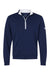 Adidas A2002 Mens 1/4 Zip Sweatshirt Collegiate Navy Blue/White Flat Front