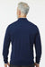 Adidas A2002 Mens 1/4 Zip Sweatshirt Collegiate Navy Blue/White Model Back