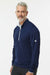 Adidas A2002 Mens 1/4 Zip Sweatshirt Collegiate Navy Blue/White Model Side