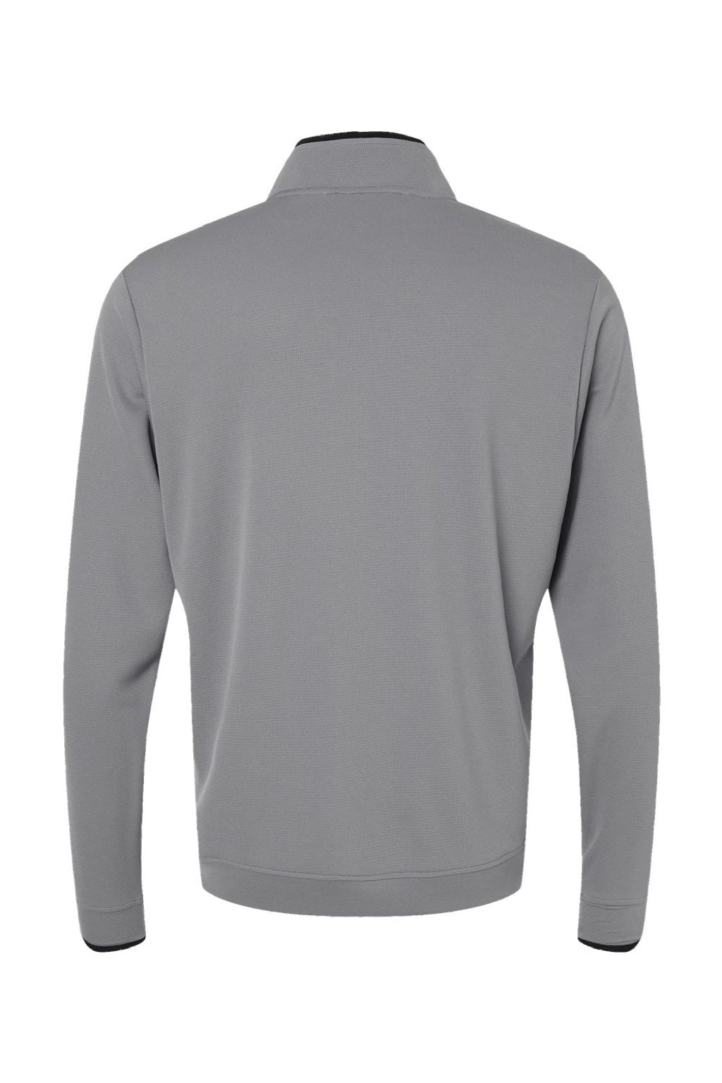 Adidas A2002 Mens 1/4 Zip Sweatshirt Grey/Black Flat Back