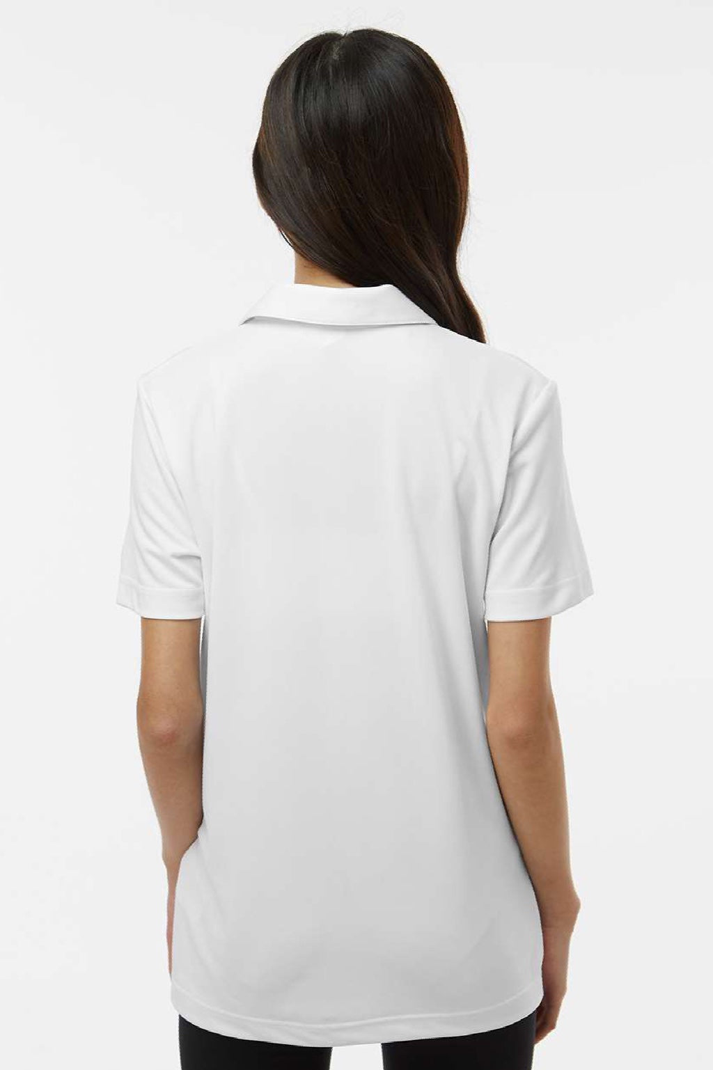 Adidas A4000 Womens Performance Short Sleeve Polo Shirt White Model Back