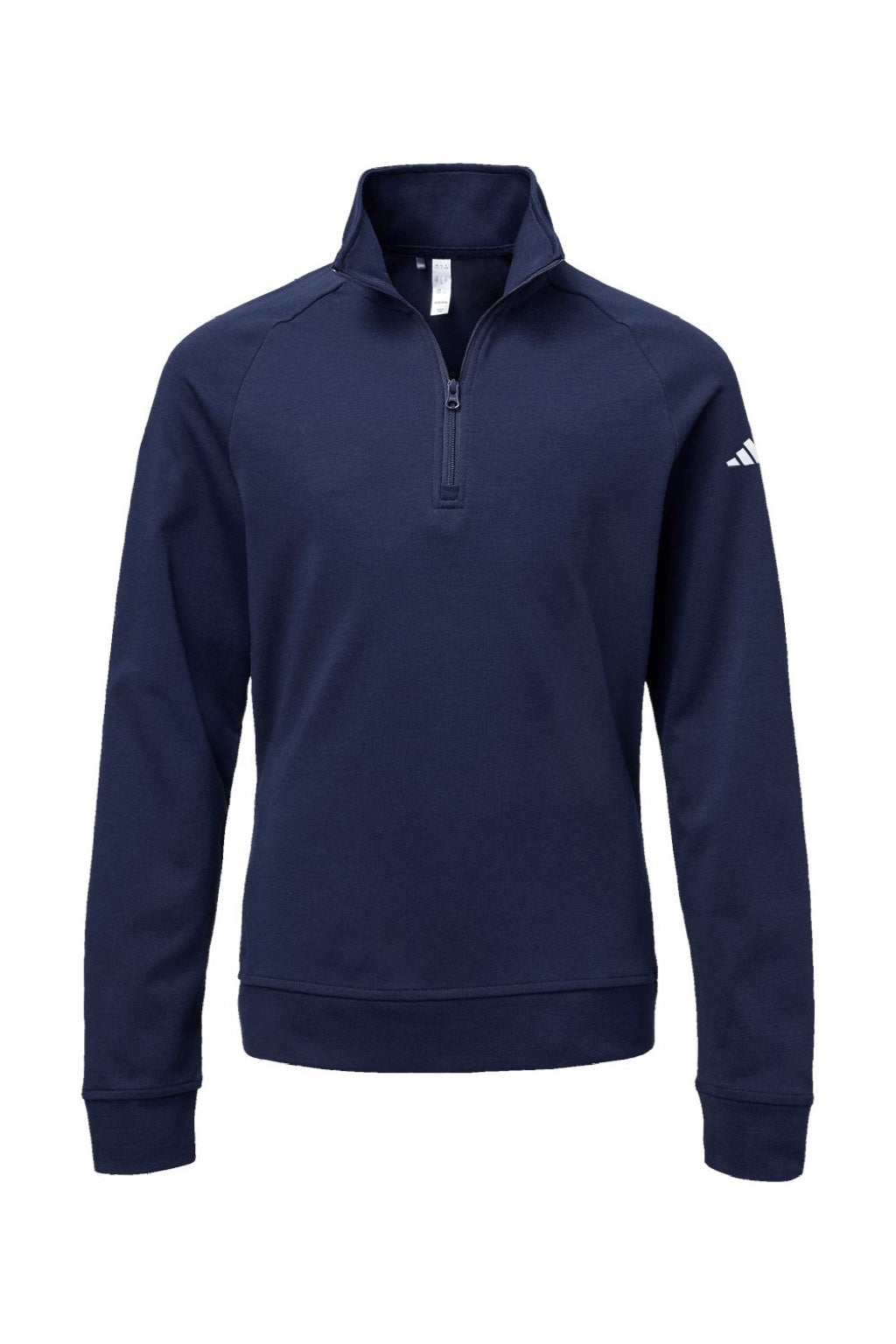 Adidas A4001 Youth 1/4 Zip Sweatshirt Collegiate Navy Blue Flat Front