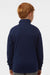 Adidas A4001 Youth 1/4 Zip Sweatshirt Collegiate Navy Blue Model Back