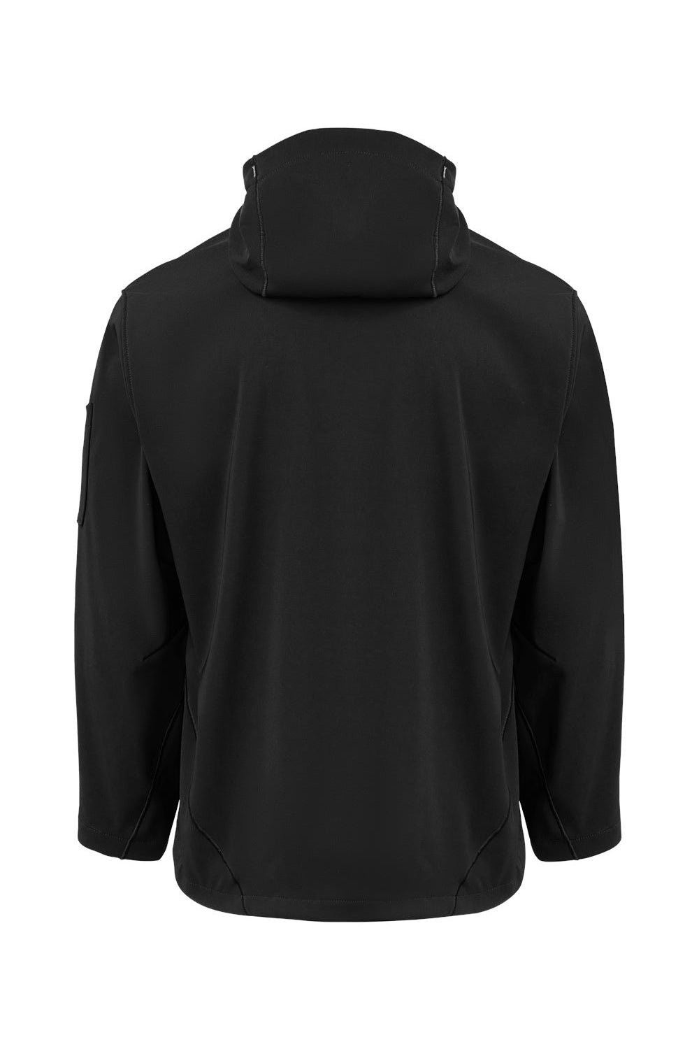 Dickies PH10 Mens Protect Wind & Water Resistant Full Zip Hooded Jacket Black Flat Back