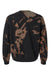 Dyenomite 681BW Mens Essential Fleece Bleach Wash Crewneck Sweatshirt Gobi Flat Back