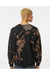 Dyenomite 681BW Mens Essential Fleece Bleach Wash Crewneck Sweatshirt Gobi Model Side