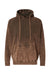 Dyenomite 854MW Mens Premium Fleece Mineral Wash Hooded Sweatshirt Hoodie Hounddog Brown Flat Front