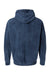 Dyenomite 854MW Mens Premium Fleece Mineral Wash Hooded Sweatshirt Hoodie Midnight Blue Flat Back