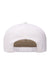Flexfit Hats 110F/110FT Mens Adjustable Hat White Flat Back