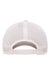 Flexfit Hats 110M/110MT Mens Mesh Snapback Trucker Hat White Flat Back