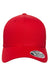 Flexfit Hats 110M/110MT Mens Mesh Snapback Trucker Hat Red Flat Front