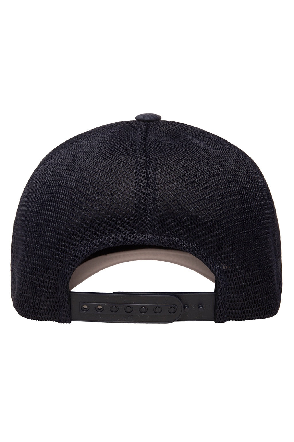 Flexfit Hats 110M/110MT Mens Mesh Snapback Trucker Hat Navy Blue Flat Back