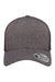 Flexfit Hats 110M/110MT Mens Mesh Snapback Trucker Hat Charcoal Grey Melange/Black Flat Front