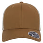 Flexfit Hats Mens Mesh Snapback Trucker Hat - Caramel Brown/Khaki