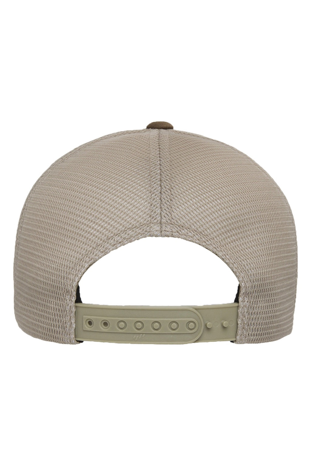 Flexfit Hats 110M/110MT Mens Mesh Snapback Trucker Hat Coyote Brown/Khaki Flat Back