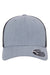 Flexfit Hats 110M/110MT Mens Mesh Snapback Trucker Hat Heather Grey/Black Flat Front