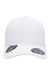 Flexfit Hats 110P Mens Cool & Dry Moisture Wicking Adjustable Hat White Flat Front