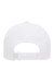 Flexfit Hats 110P Mens Cool & Dry Moisture Wicking Adjustable Hat White Flat Back