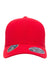 Flexfit Hats 110P Mens Cool & Dry Moisture Wicking Adjustable Hat Red Flat Front