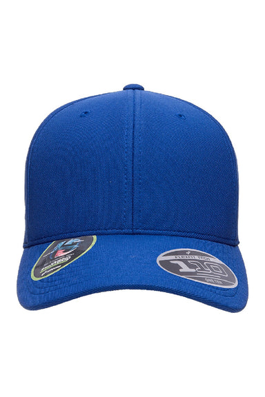Flexfit Hats 110P Mens Cool & Dry Moisture Wicking Adjustable Hat Royal Blue Flat Front