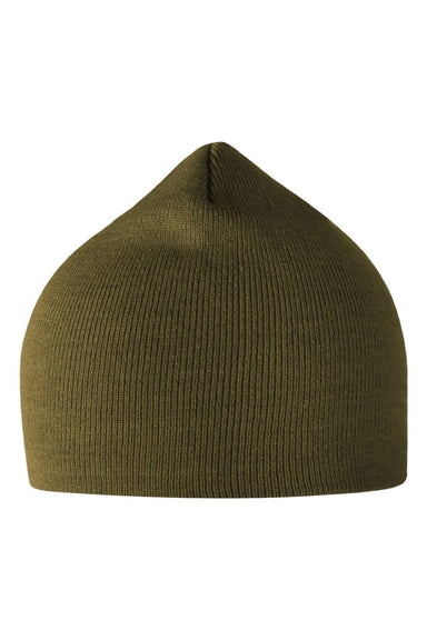 Atlantis Hats MOOVER Mens Sustainable Beanie Olive Green Flat Front