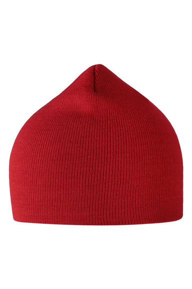 Atlantis Hats MOOVER Mens Sustainable Beanie Red Flat Front