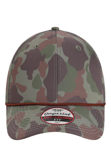 Imperial Hats 5058 Mens The Outtasite Adjustable Hat Frog Skin Camo Green Flat Front
