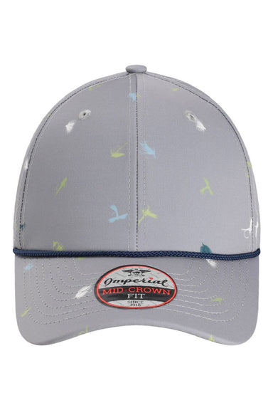 Imperial Hats 5058 Mens The Outtasite Adjustable Hat Grey Flat Front