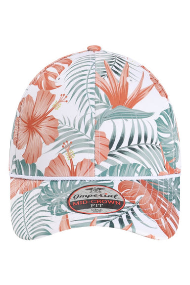Imperial Hats 5058 Mens The Outtasite Adjustable Hat White Multi Flat Front