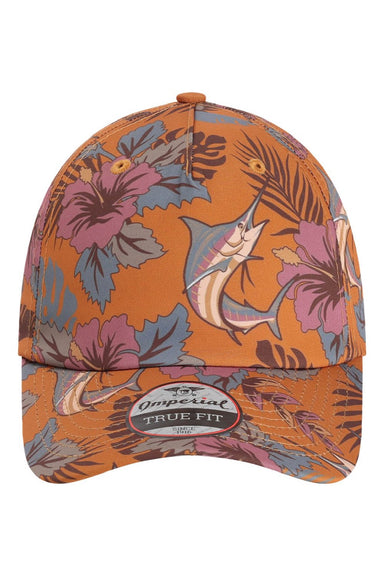 Imperial Hats 4072 Mens The Easy Read Adjustable Hat Terracotta Flat Front