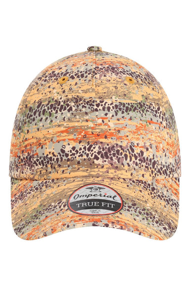 Imperial Hats 4072 Mens The Easy Read Adjustable Hat Trout Spots/Brown Flat Front