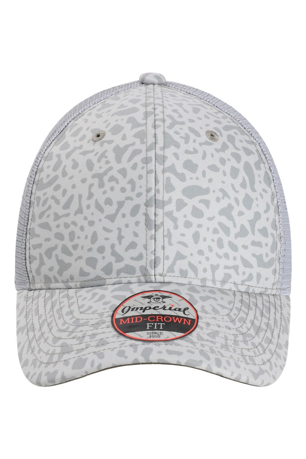Imperial Hats 4074 Mens The Passenger Side Adjustable Hat Trout Grey Flat Front