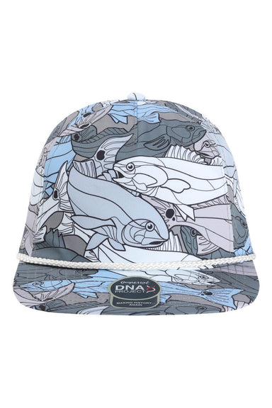 Imperial Hats DNA014 Mens The Golden Hour Adjustable Hat Blue/White Flat Front