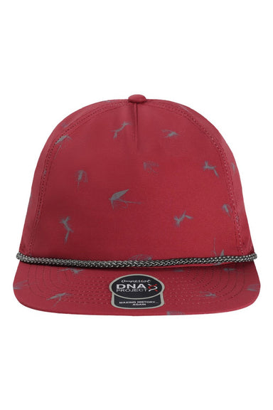Imperial Hats DNA014 Mens The Golden Hour Adjustable Hat Maroon Flat Front