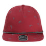 Imperial Hats Mens The Golden Hour Moisture Wicking Adjustable Hat - Maroon - New