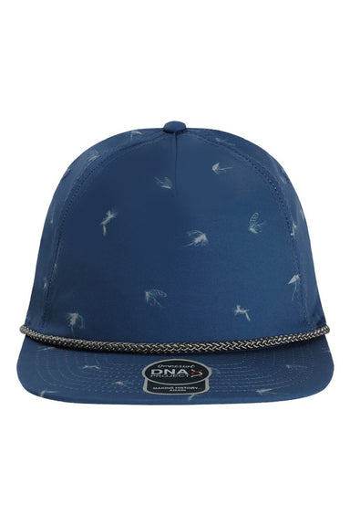 Imperial Hats DNA014 Mens The Golden Hour Adjustable Hat Navy Blue Flat Front