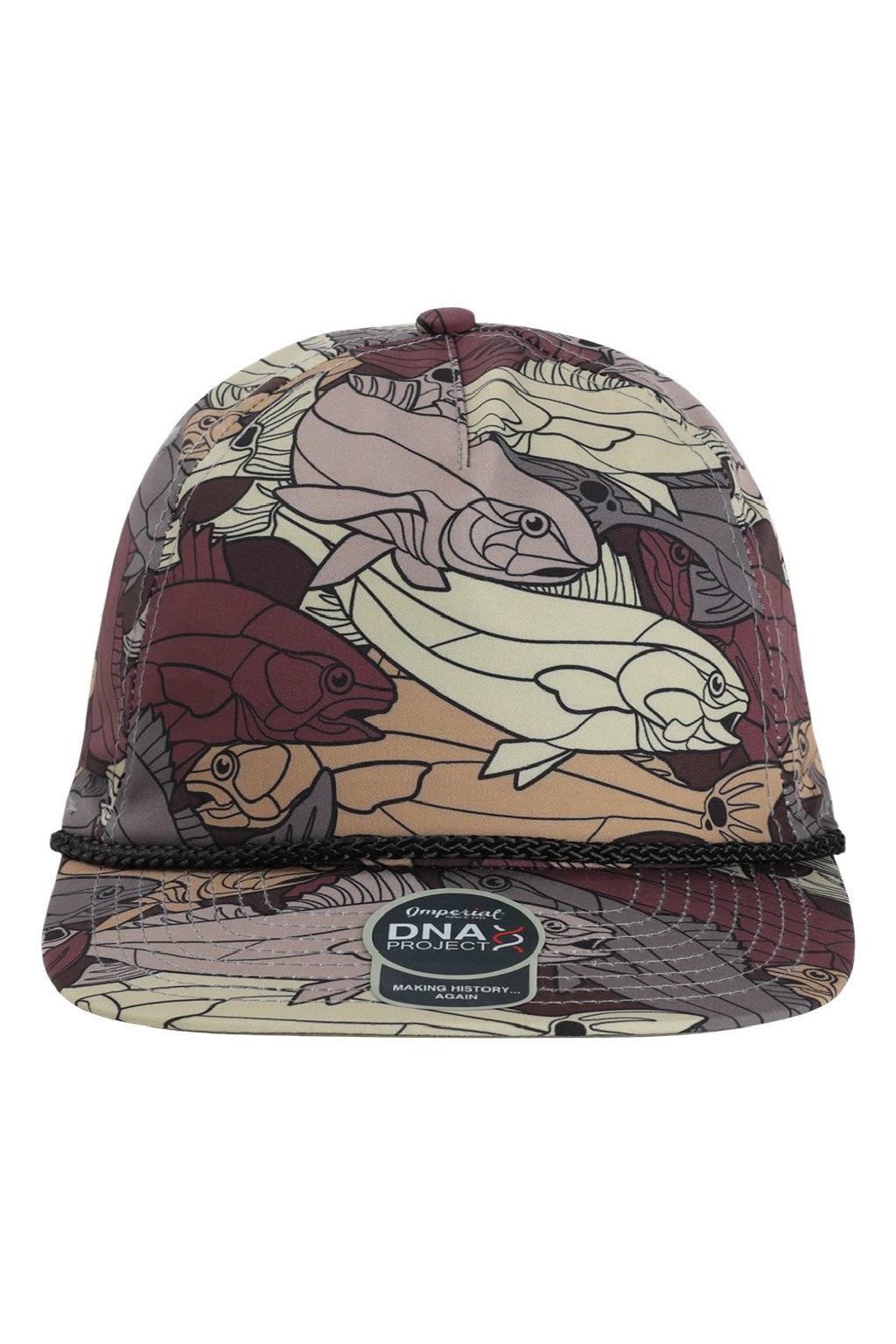 Imperial Hats DNA014 Mens The Golden Hour Adjustable Hat Olive Green/Tan Flat Front