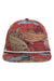 Imperial Hats DNA014 Mens The Golden Hour Adjustable Hat Red/Tan Flat Front