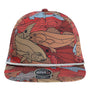 Imperial Hats Mens The Golden Hour Moisture Wicking Adjustable Hat - Red/Tan - New