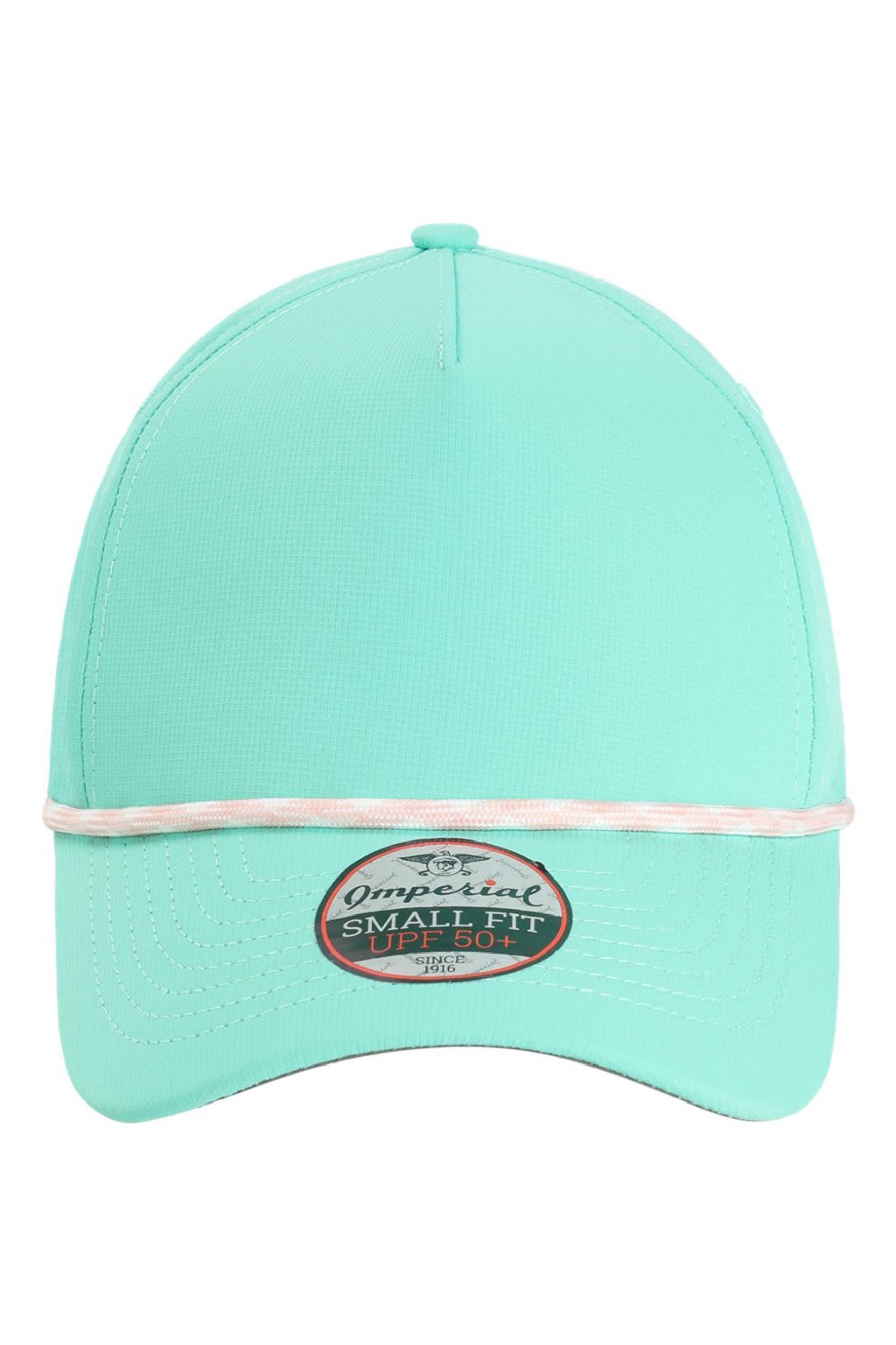 Imperial Hats L5059 Mens The Corral Adjustable Hat Aqua Green Flat Front