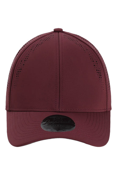 Imperial Hats S1502 Mens The Alpha Adjustable Hat Maroon Flat Front