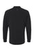 Adidas A597 Mens Long Sleeve Henley T-Shirt Black Flat Back