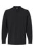 Adidas A597 Mens Long Sleeve Henley T-Shirt Black Flat Front