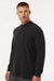 Adidas A597 Mens Long Sleeve Henley T-Shirt Black Model Side