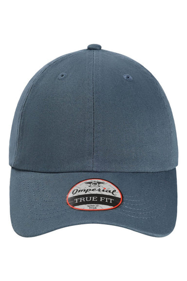 Imperial Hats X210B Mens The Original Buckle Dad Hat Breaker Blue Flat Front