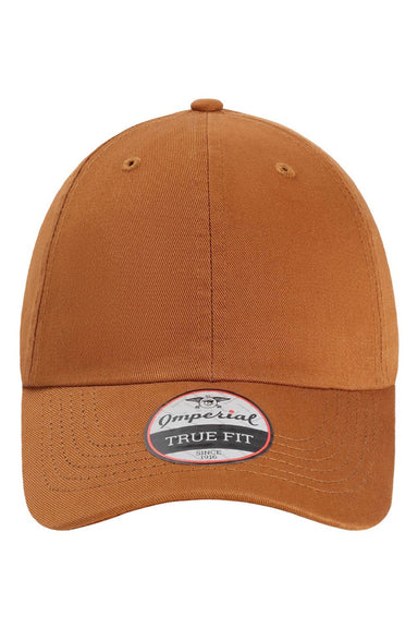 Imperial Hats X210B Mens The Original Buckle Dad Hat Buckthorn Brown Flat Front