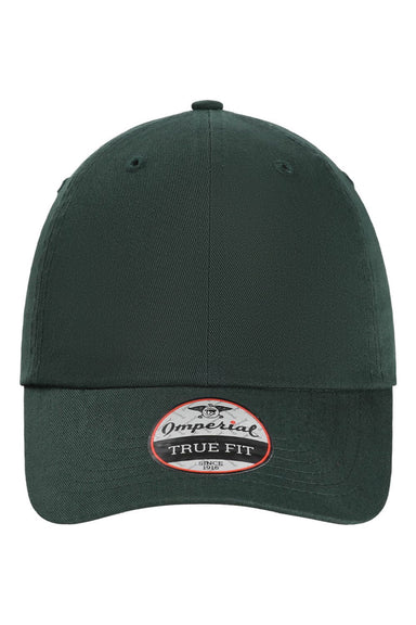 Imperial Hats X210B Mens The Original Buckle Dad Hat Dark Green Flat Front
