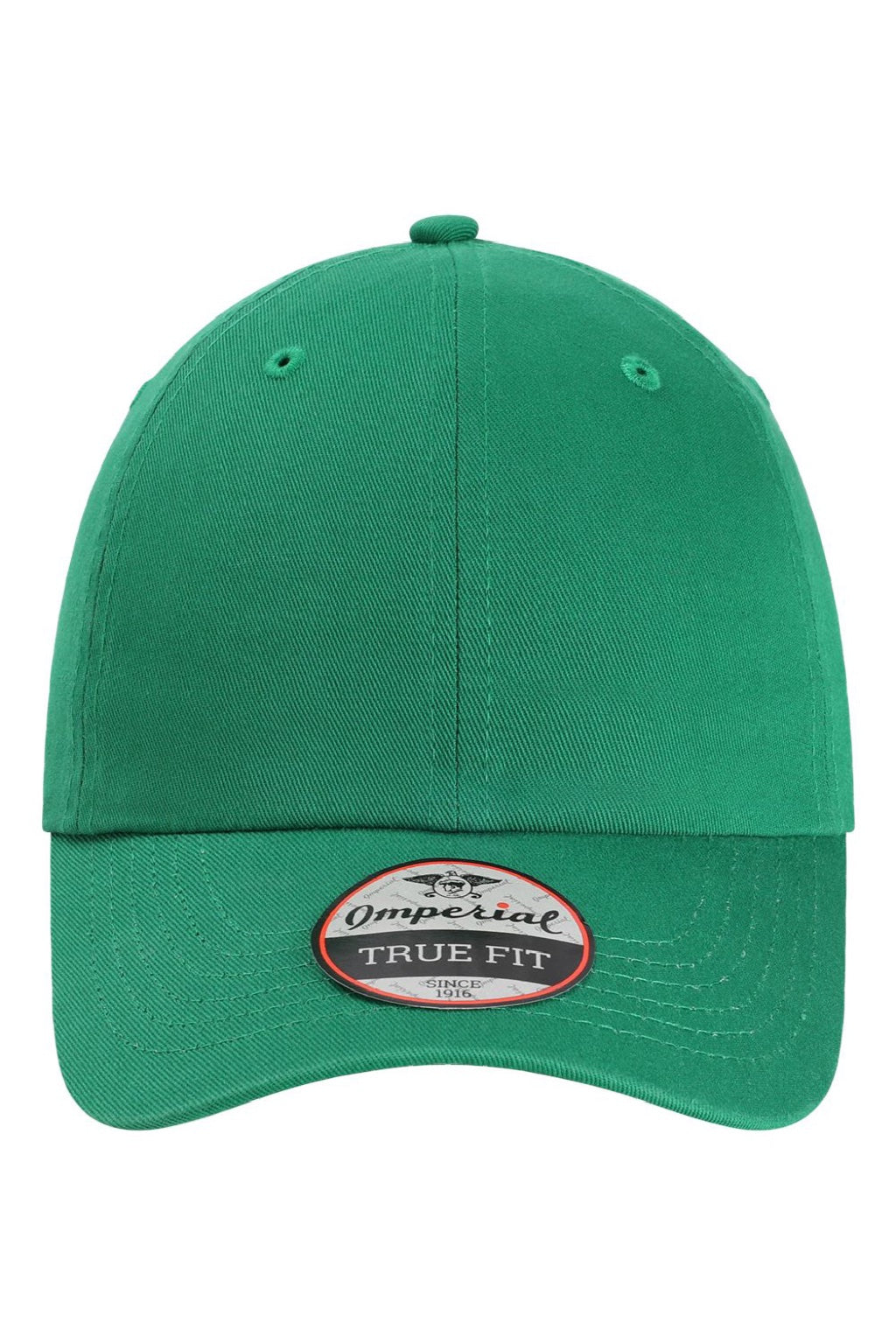 Imperial Hats X210B Mens The Original Buckle Dad Hat Grass Green Flat Front