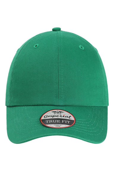 Imperial Hats X210B Mens The Original Buckle Dad Hat Grass Green Flat Front